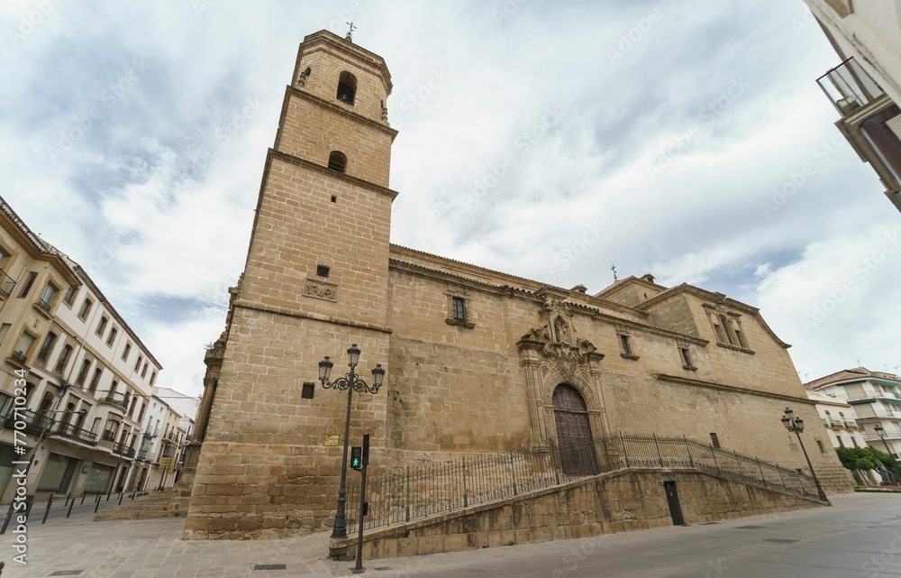 Church of the Holy Trinity in the medieval city of Ubeda with baroque facades. Jaen. Andalusia.