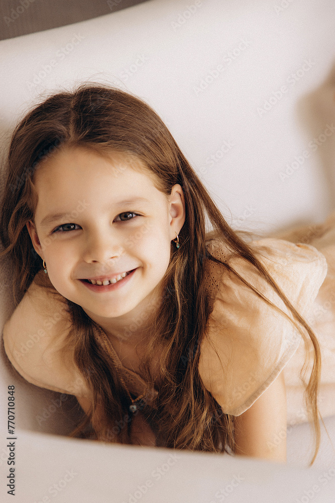 portrait of a smiling girl