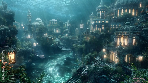 3D Modeling: Underwater Cities of Musical Sorcery, Where Harmonies Resonate with the Soul © sathon