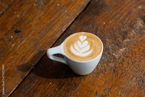 cup of cortado coffe