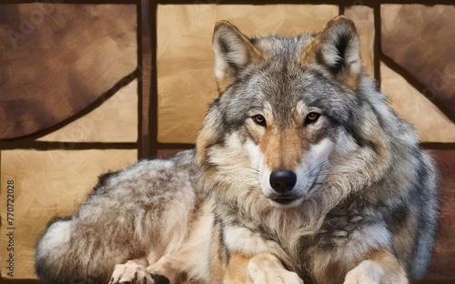 close up of a wolf