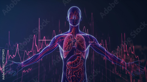 Sistema respiratório humano - Ilustração 
