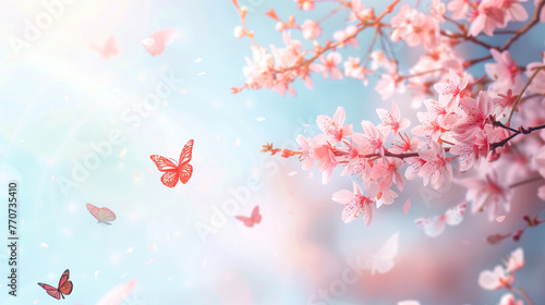 blossom in spring background panorama