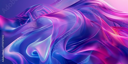 Abstract background, organic, flowing, vibrant purple background