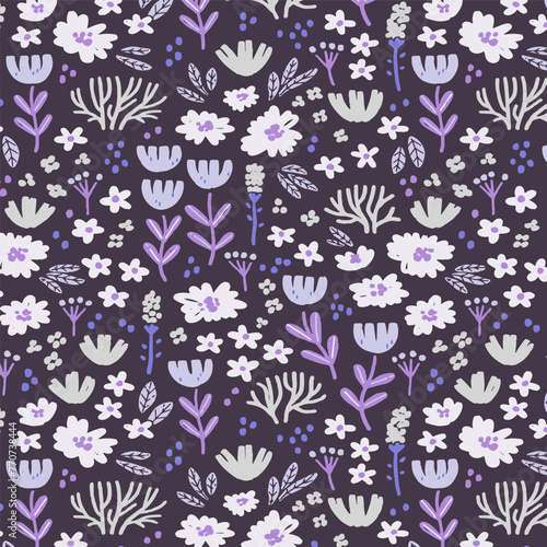 Pattern flower floral spring blossom illustration vector fabric textile design leaf leaves