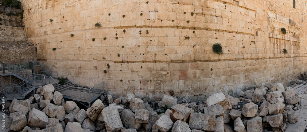 Jewish Rocks Large rocks , believed to be ruins the second Jewish Temple destroyed ...