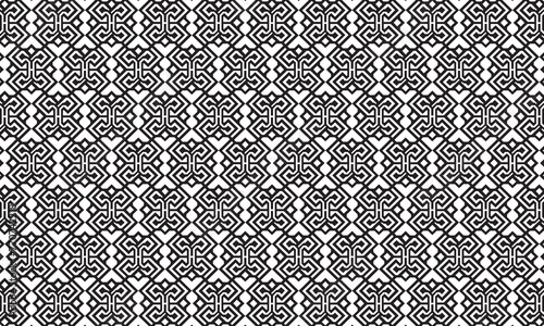Embrace timeless elegance with this captivating black and white geometric pattern. Perfect for adding sophistication to your designs.