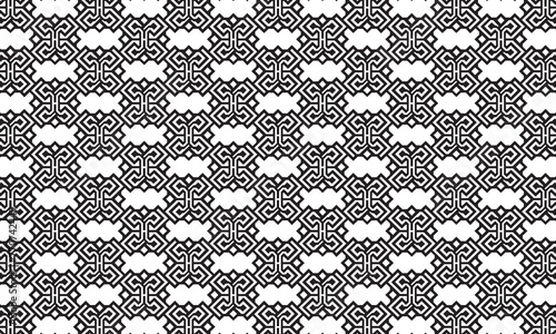 Embrace timeless elegance with this captivating black and white geometric pattern. Perfect for adding sophistication to your designs.
