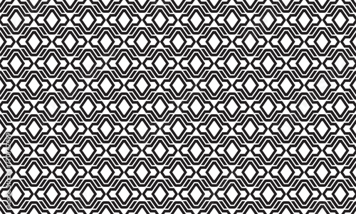 Embrace timeless elegance with this captivating black and white geometric pattern. Perfect for adding sophistication to your designs.