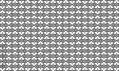Embrace timeless elegance with this captivating black and white geometric pattern. Perfect for adding sophistication to your designs.