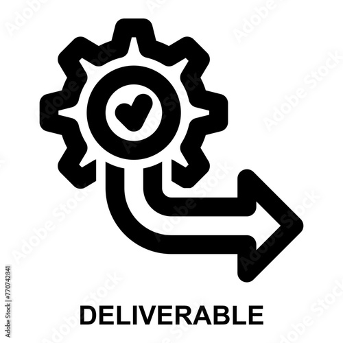 deliverable, release, launch, project deliverable, project output, working output, implementation expanded agile outline icon license for web mobile app presentation printing