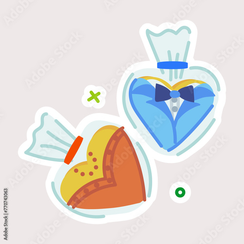 Get your hands on bridal cookies flat sticker 