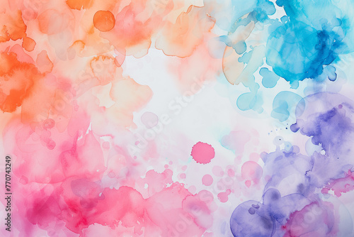 watercolor background with watercolor