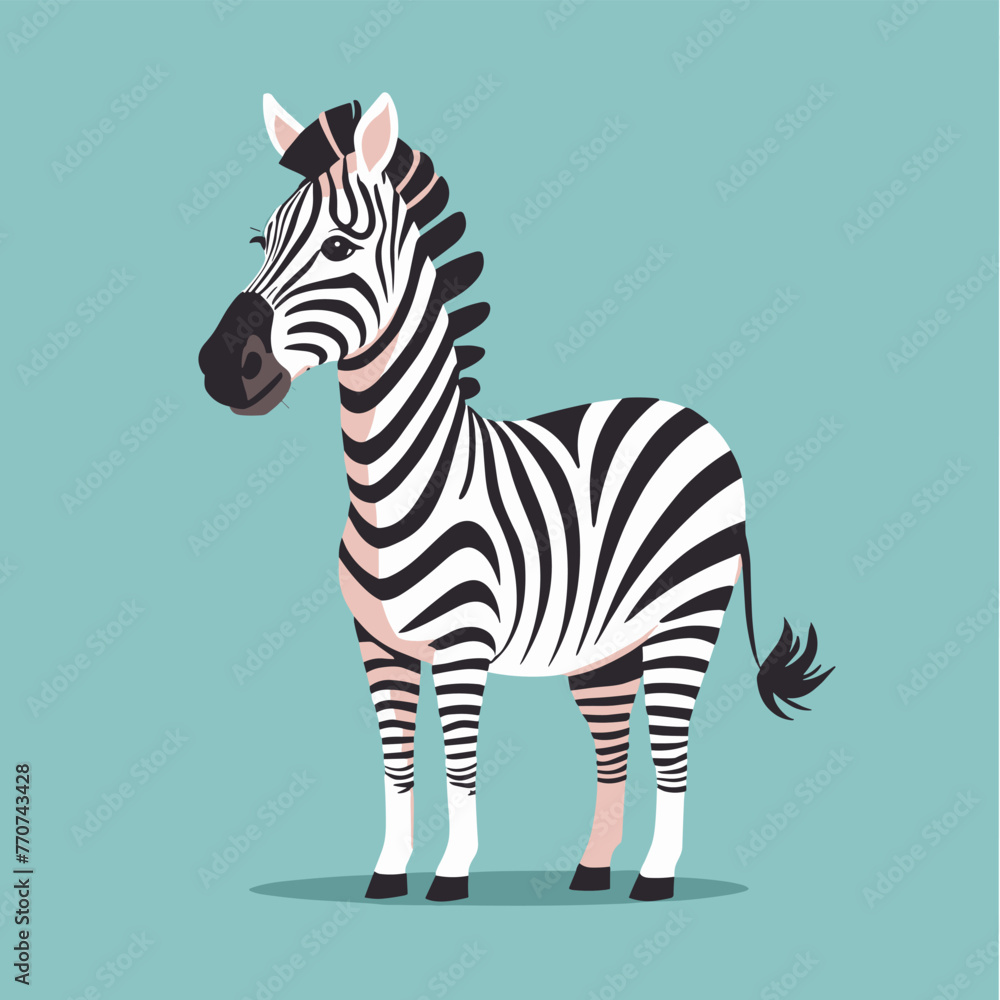 Cute zebra cartoon illustration vector design Cute zebra cartoon illustration vector design