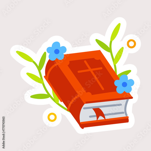 Get your hands on bible book flat sticker 