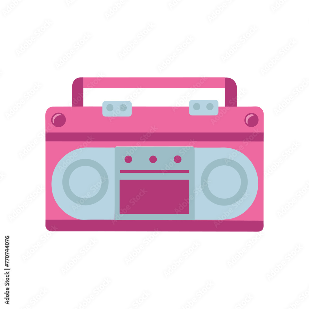 A 90 cassete music player, lady's beauty things for girls, illustration a white background. Pinkcore. oldschool player A 90 cassete music player, lady's beauty things for girls, illustration a white background. Pinkcore. oldschool player
