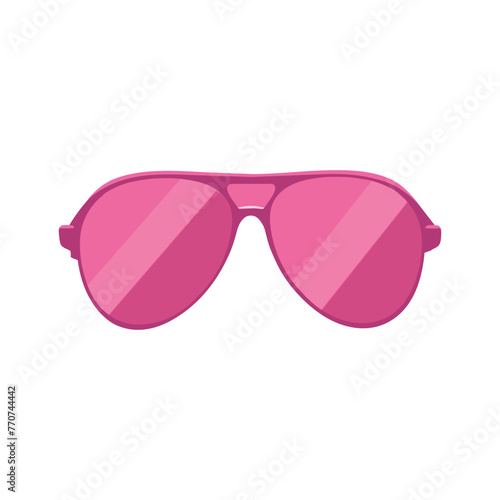 Sunglasses. Lady's beauty things for girls, illustration a white background. Pinkcore.
