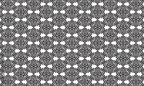 Embrace timeless elegance with this captivating black and white geometric pattern. Perfect for adding sophistication to your designs.