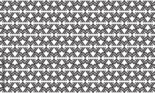 Embrace timeless elegance with this captivating black and white geometric pattern. Perfect for adding sophistication to your designs.