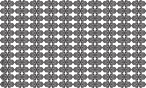 Embrace timeless elegance with this captivating black and white geometric pattern. Perfect for adding sophistication to your designs.