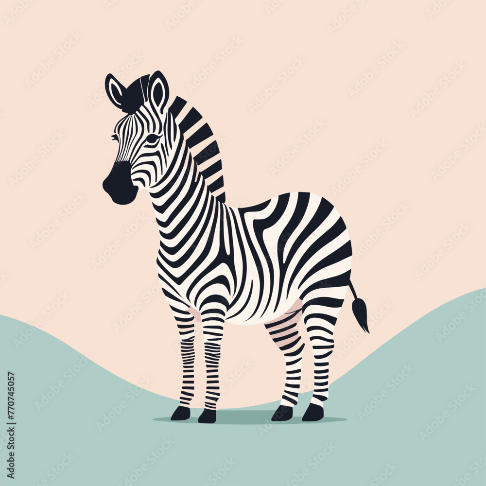 Cute cartoon zebra illustration vector design Cute cartoon zebra illustration vector design
