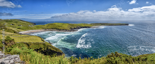 Muckros Bay Beach - Green Hills Encircling Water photo