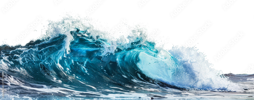 Dynamic blue ocean wave png on transparent background Stock ...