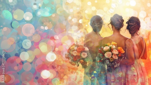 Bridesmaids Bouquet Rainbows: Floral Friendship Ambassadors and conceptual metaphors of Floral Friendship Ambassadors