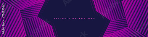 Dark violet abstract modern background with purple striped shapes. Futuristic technology concept design for banner, flyer, wallpaper, cover, presentation background. Vector illustration