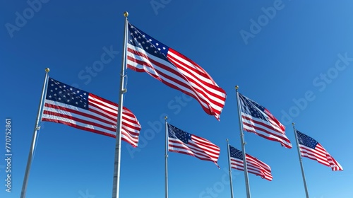US national flag flying in air © rabbit75_fot