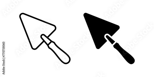 Trowel icon. for mobile concept and web design. vector illustration