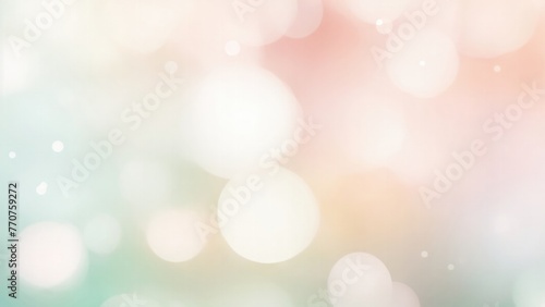 Blurred Black mint green, peach orange and white silver colors bokeh background