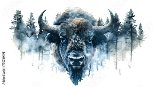 Naklejka Graphics with Bison