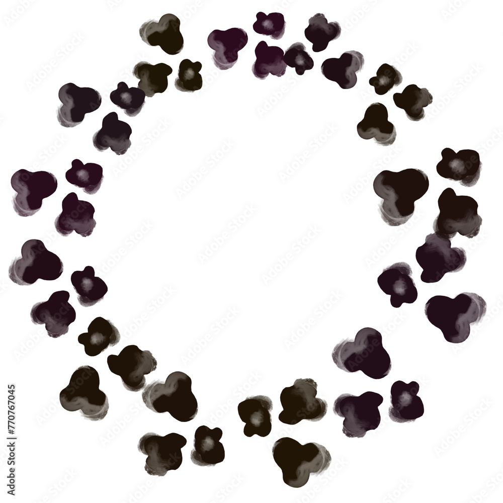 frame made of black and white beans frame made of black and white beans