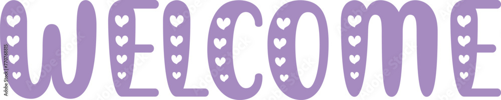 Welcome typography design on plain white transparent isolated background for sign, card, shirt, hoodie, sweatshirt, apparel, tag, mug, icon, poster or badge Welcome typography design on plain white transparent isolated background for sign, card, shirt, hoodie, sweatshirt, apparel, tag, mug, icon, poster or badge