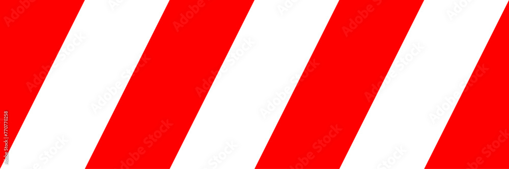 Red and white caution tape, barricade tape seamless striped pattern or texture. Vector illustration. Red and white caution tape, barricade tape seamless striped pattern or texture. Vector illustration.
