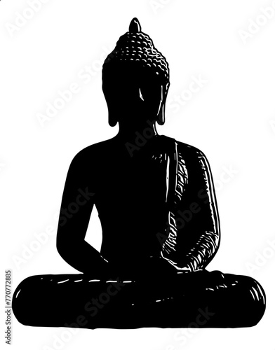 buddha statue silhouette