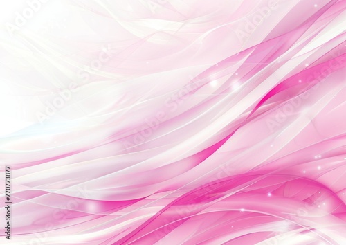 Pink and white background with soft waves  creating an elegant atmosphere for presentation or text layout Generative AI