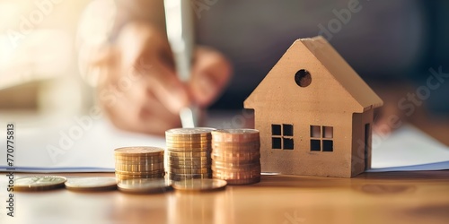 Signing a Contract for a New Home Purchase: A Symbol of Real Estate Investment. Concept Real Estate Investment, Home Purchase, Contract Signing, Property Ownership, Financial Commitment