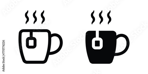 Tea icon. flat illustration of vector icon
