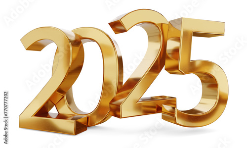 2025 golden symbol new year...
