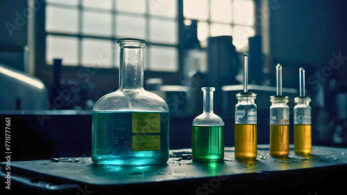 Various chemical substances, which are found in these test tubes.