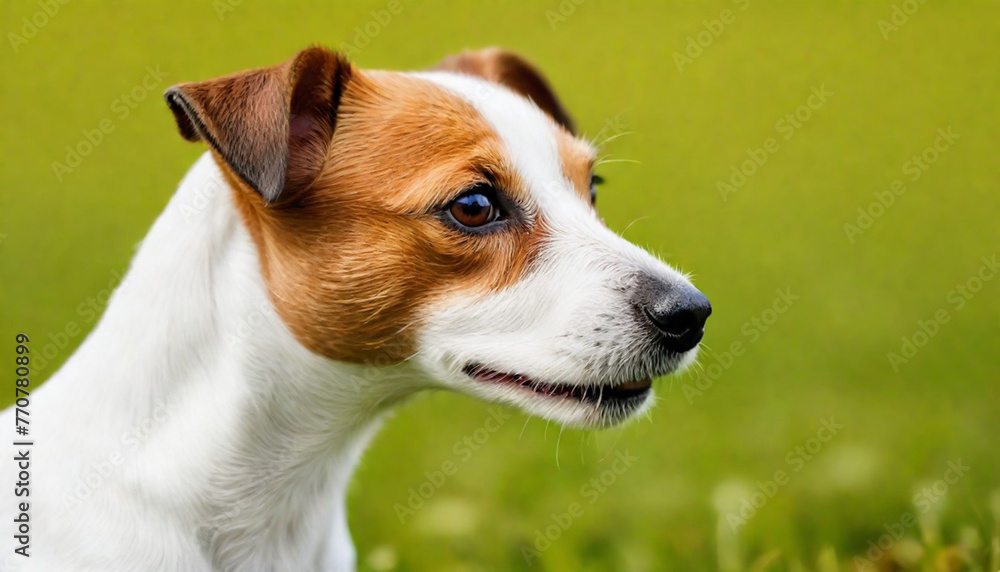 Brave Jack Russell Terrier in nature,Dog Photography