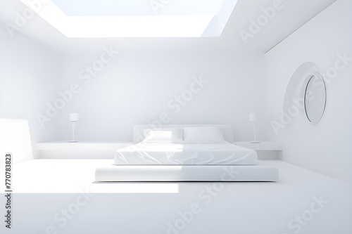 Modern White Bedroom Elegant in Ivory HD Bright