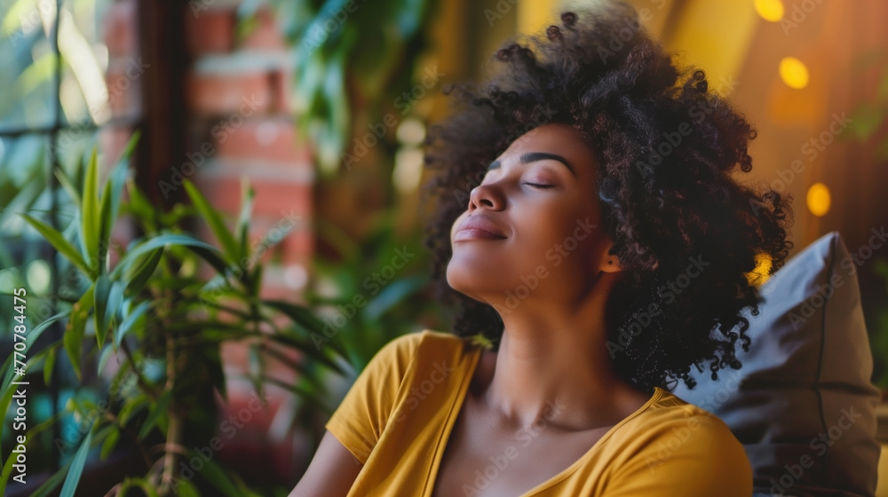 idea of oneself. Picture of a beautiful, happy woman who shuts her eyes in pleasure and embraces herself idea of oneself. Picture of a beautiful, happy woman who shuts her eyes in pleasure and embraces herself