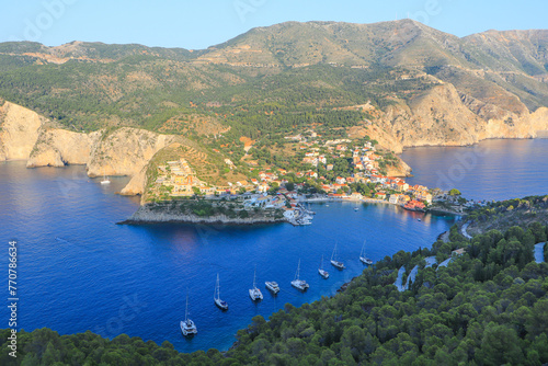 Assos - The most picturesque village in the north of Kefalonia, Greece 