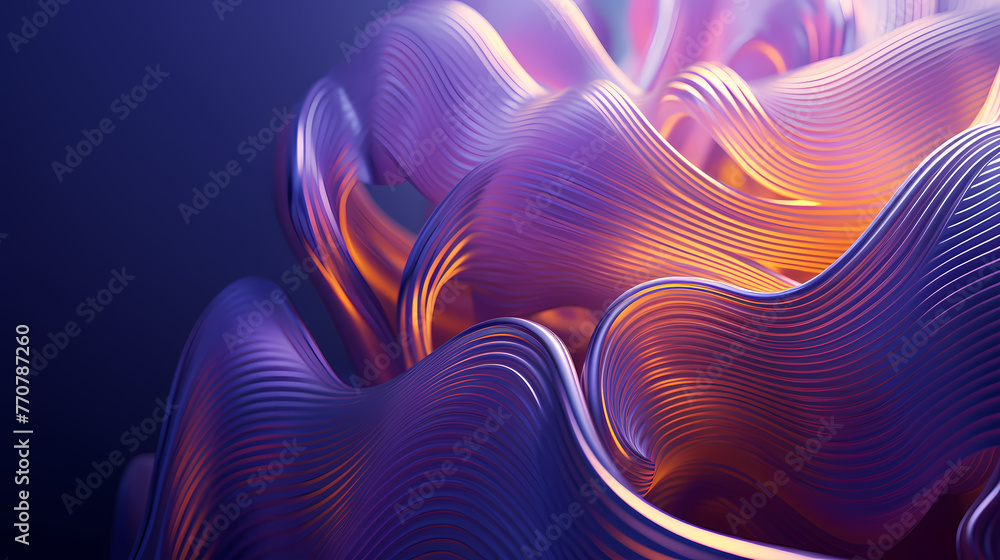 Fototapeta premium Modern Abstract Wavy Background