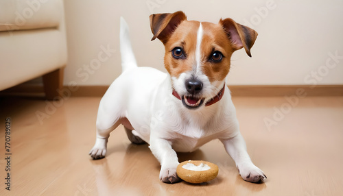 Brave Jack Russell Terrier in nature,Dog Photography