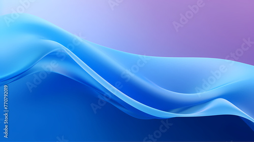 Abstract blue wavy shape background