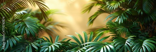 Biege Background Palm Leaves  Background HD  Illustrations